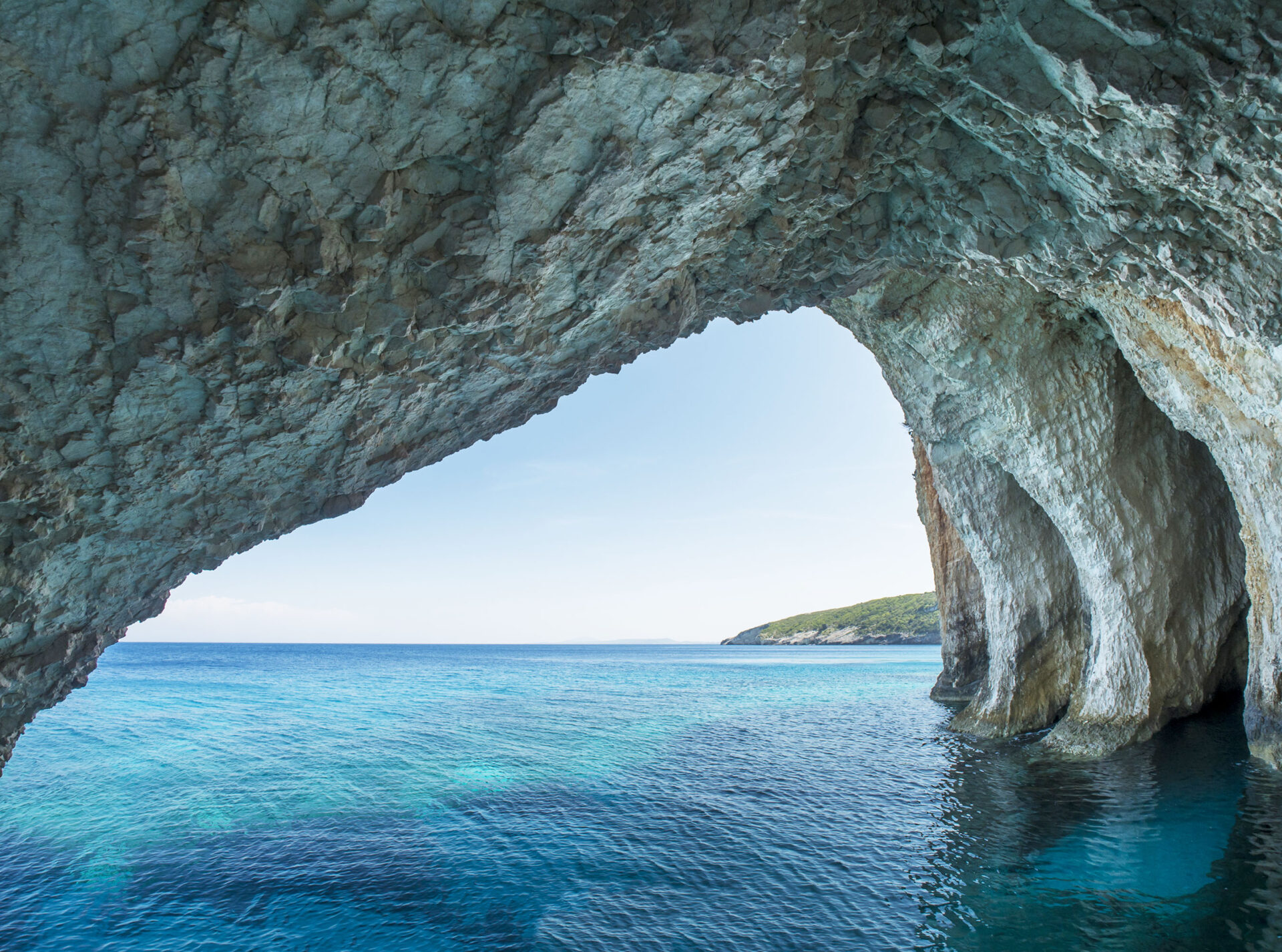 Blue caves in Zakynthos